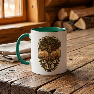 Baum-Umarmer-Club Zwei-Ton-Kaffeetasse Tasse
