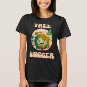 Baum-Umarmer Vintage Retro Natur Umwelt Ohr T-Shirt