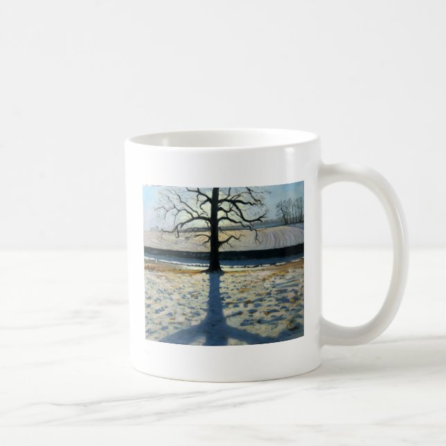 Baum und Schatten Calke Abtei Derbyshire Kaffeetasse (Rechts)