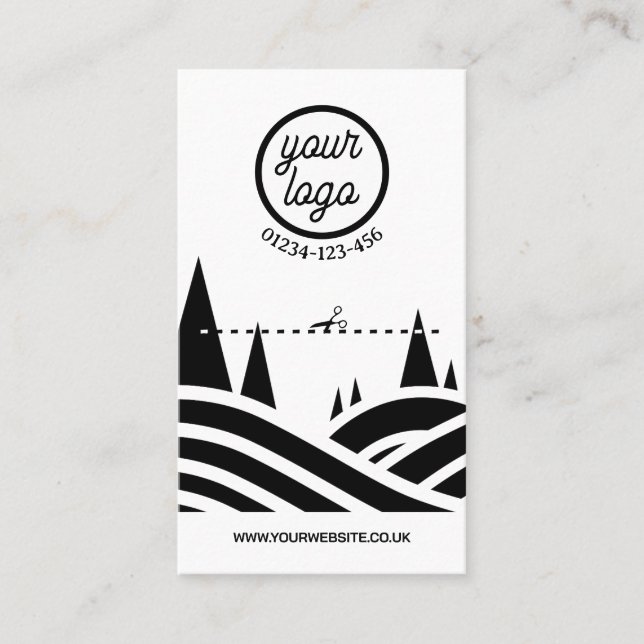 Baum-Verkürzung der Visitenkarte (Vorderseite)