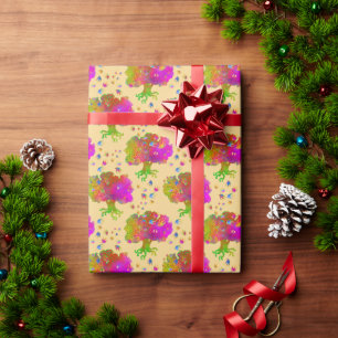 Baum Vögel Sonnenschein Geschenkpapier