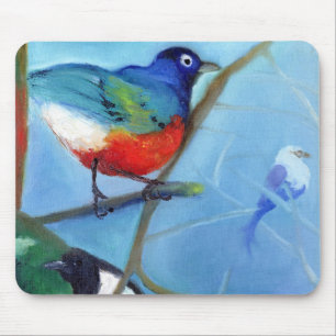 Baum voll von Vögeln 2012 Mousepad