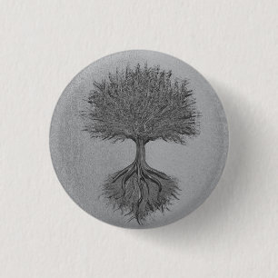 Baum von Leben-Chrom 2 Button