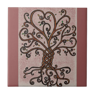 Baum von Leben-Keramik-Fliesen-Art 1 Fliese