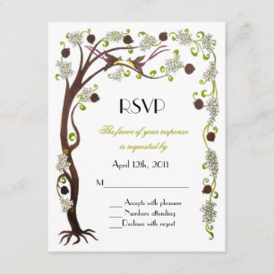 Baum von Leben UAWG, vertikal RSVP Karte