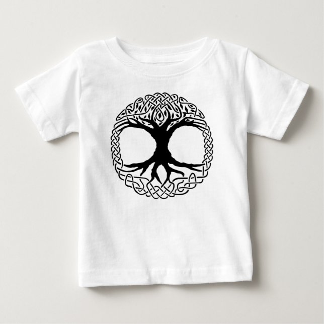Baum von Leben Yggdrasil Skandinavier wicca Baby T-shirt (Vorderseite)