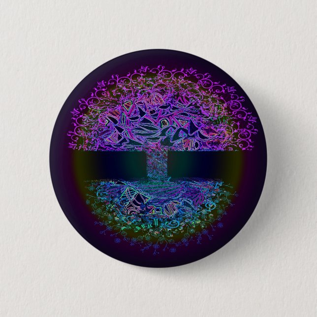 Baum von LebenKnowingness Button (Vorderseite)
