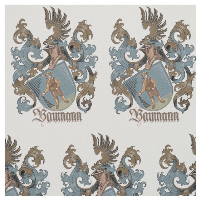 Baumann Familienwappen-gemustertes Gewebe Stoff (Muster)