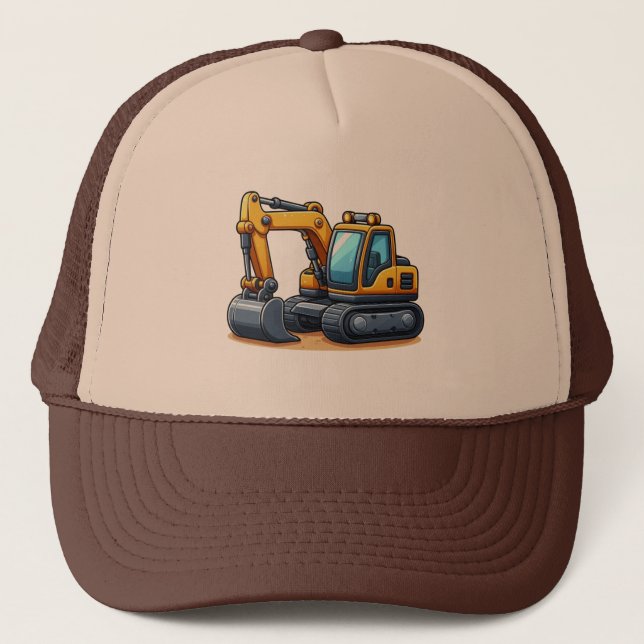 Baumaschine/Bagger  Truckerkappe (Vorderseite)