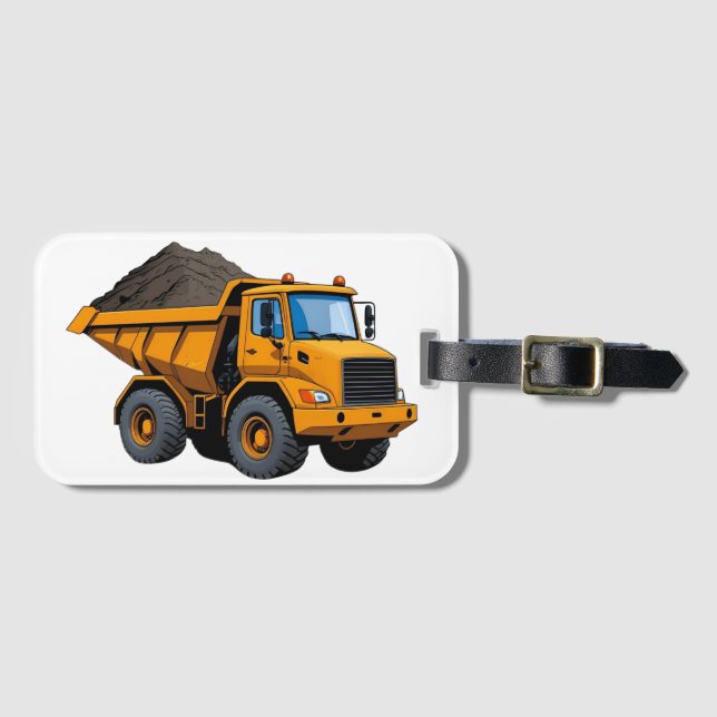 Baumaschine/Muldenkipper/LKW  Gepäckanhänger (Vorderseite (Horizontal))