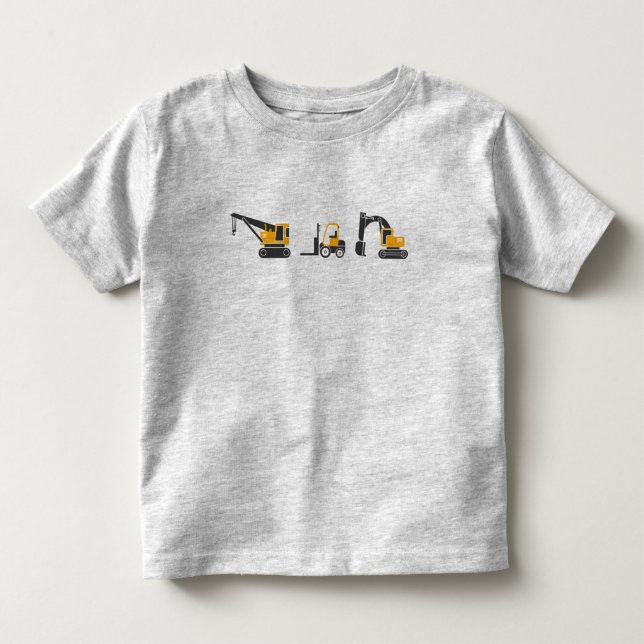 Baumaschinen für niedliche Kleinkinder Kleinkind T-shirt (Vorderseite)