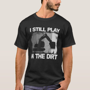 Baumaschinen für schwere Arbeiten, die für Männer T-Shirt