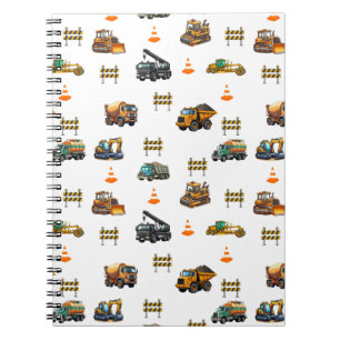 Baumaschinen Notizblock