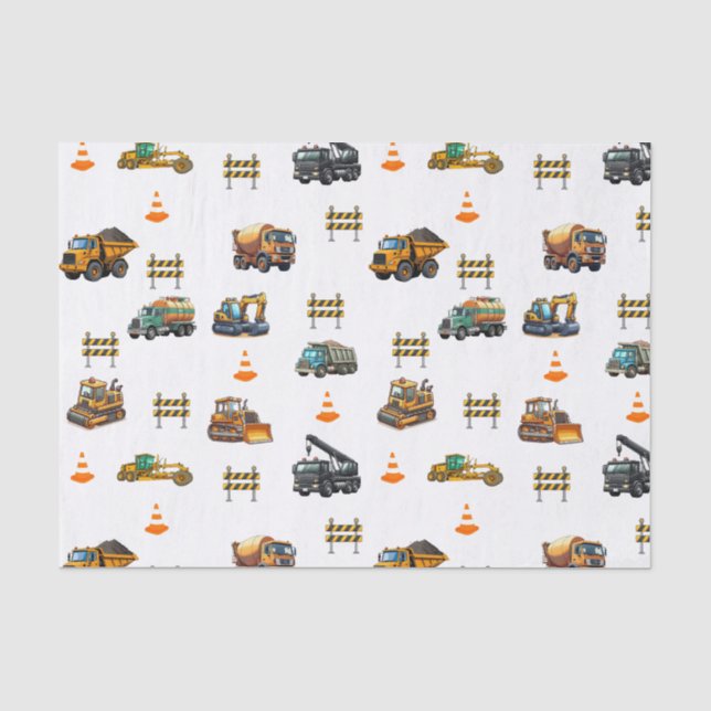 Baumaschinen  seidenpapier (Vorderseite)