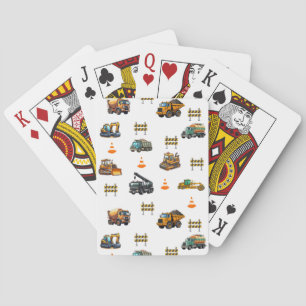 Baumaschinen Spielkarten