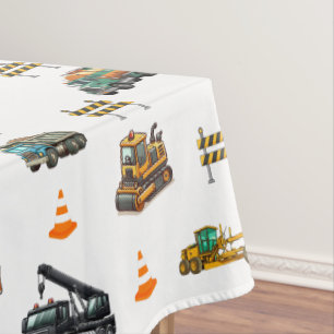 Baumaschinen Tischdecke