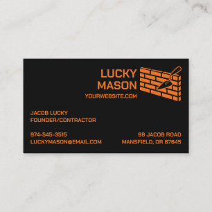 Baumasonry Brick Business Card Visitenkarte