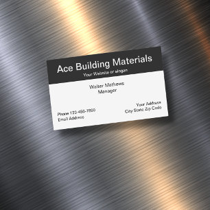 Baumaterialien Bauwesen Magnetische Visitenkarte