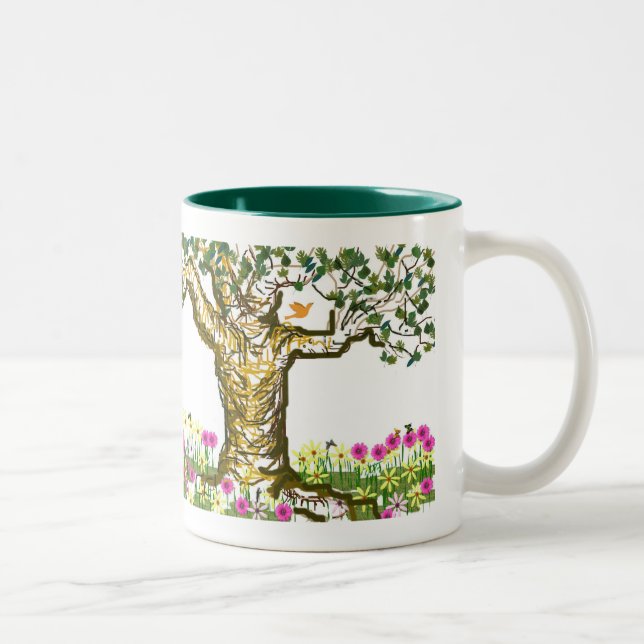 Baumbecher Zweifarbige Tasse (Rechts)