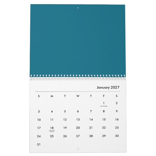 Baumblätter Kalender (Jan 2027)