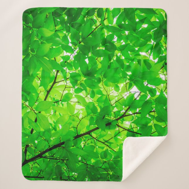 Baumblattmuster Sherpadecke (Vorderseite)