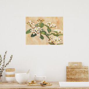 Baumblüten Blumenkunst Druck Poster
