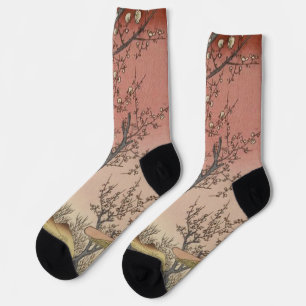 Baumblüten Pflaumengarten Japanisch Socken