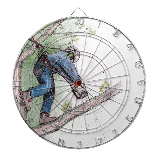 Baumchirurg Arborist Dartscheibe (vorne)