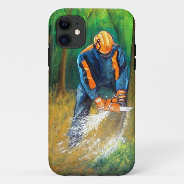 Baumchirurg Arborist Forester Case-Mate iPhone Hülle (Rückseite)