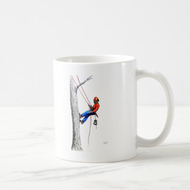 Baumchirurg Arborist Forester Kaffeetasse (Rechts)