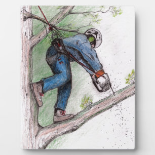 Baumchirurg Arborist Fotoplatte