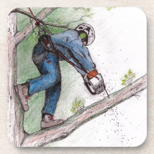 Baumchirurg Arborist Lumberjack Getränkeuntersetzer