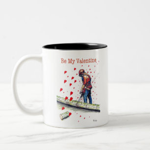 Baumchirurg Arborist Valentine Card Zweifarbige Tasse