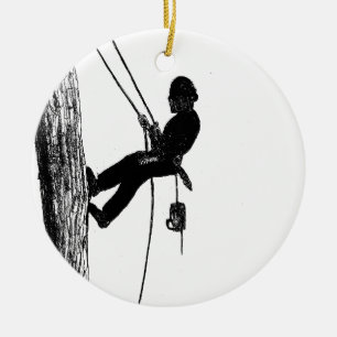Baumchirurg Arborist Weihnachtsgeschenk Keramik Ornament