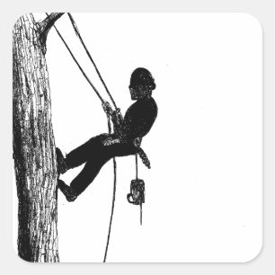 Baumchirurg Arborist Weihnachtsgeschenk Quadratischer Aufkleber