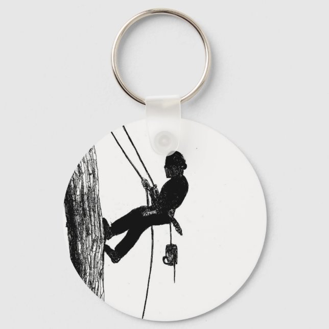 Baumchirurg Arborist Weihnachtsgeschenk Schlüsselanhänger (Vorderseite)