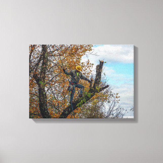 Baumchirurg Leinwanddruck (Vorderseite)