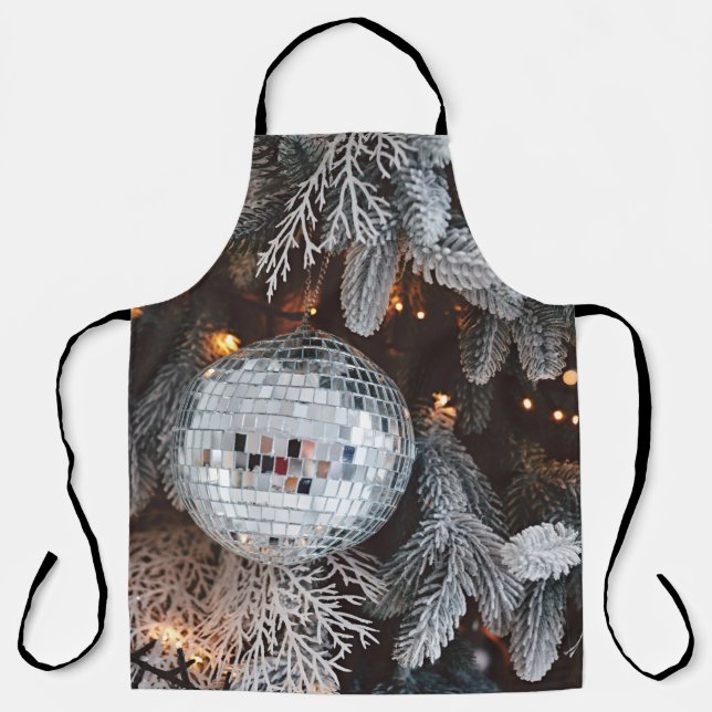 Baumdekoration mit Weihnachtslicht  Schürze (Vorderseite)