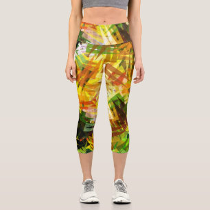 BÄUME ABSTRAKT CAPRI LEGGINGS