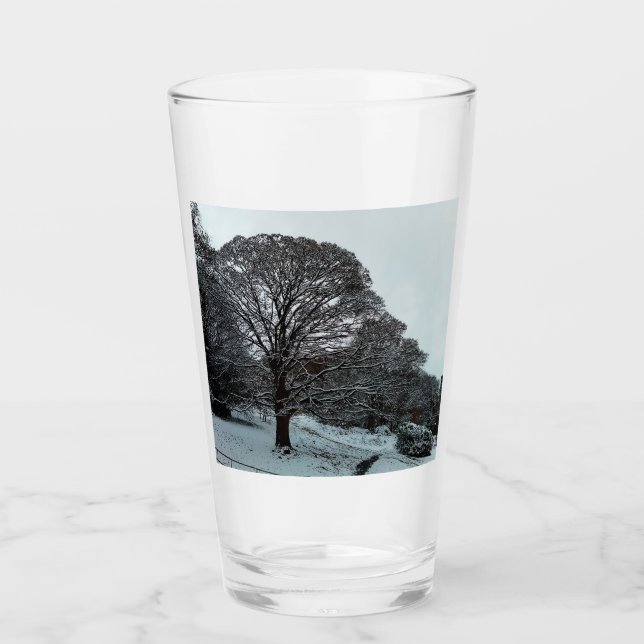 Bäume auf der Bank Glas (Vorderseite)