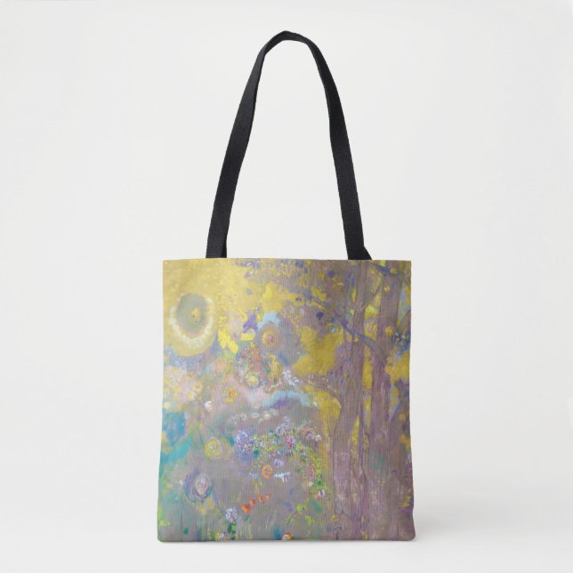 Bäume auf gelbem Hintergrund, Redon Tasche (Vorderseite)
