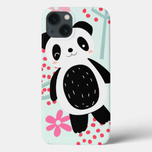 Bäume, Blume und Panda-Bären Case-Mate iPhone Hülle