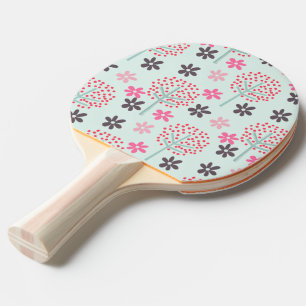 Bäume, Blume und Panda-Bären Tischtennis Schläger