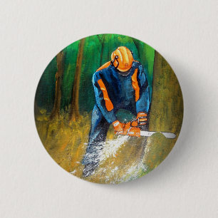 Bäume Chirurgen willkürliche Weihnachten Geburts Button