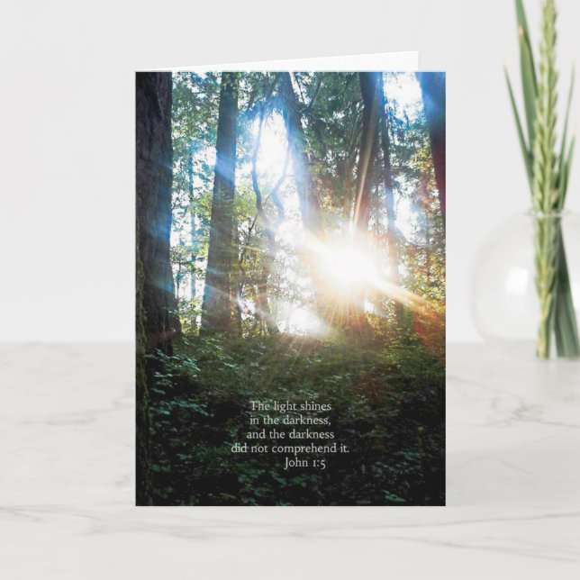 Bäume Christliche Bibel Verse Scripture Creationar Karte (Vorderseite)