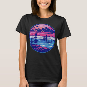 Bäume der wild lebenden Vogelarten Im Fünfspänner T-Shirt
