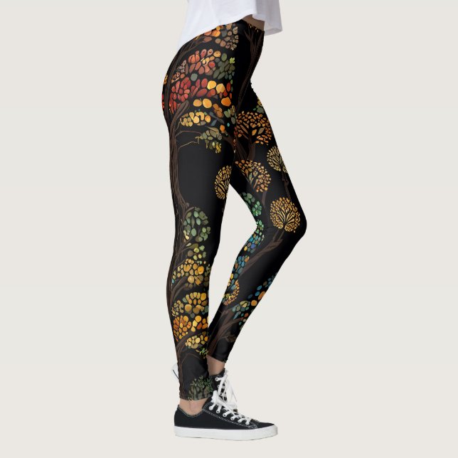Bäume des Lebens Girl Power & Liebe Leggings (Rechts)