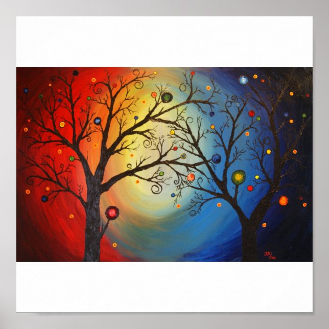 Bäume des Lebens Poster (Vorne)