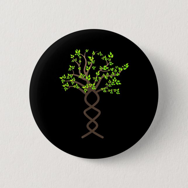 Baume Dna Naturschutz Umwelt Button (Vorderseite)