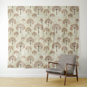 Bäume im Herbstwirbelkissen Tapestry Wandteppich